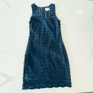 Nicole Miller Artelier Navy Blue Shift Dress sz 6